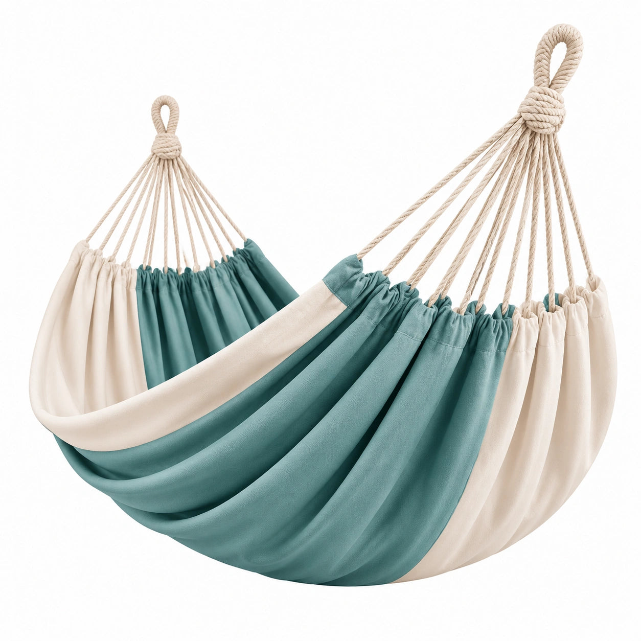 Hamac en coton-polyester bicolore 200x150 cm