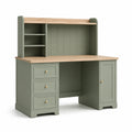 Bureau en bois MDF vert avec chêne plaqué 140x60x120 cm